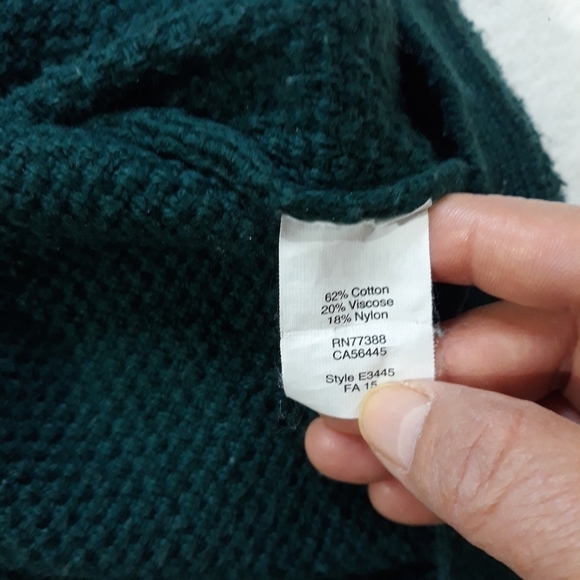 Madewell green knit Sweater size small - Picture 8 of 9